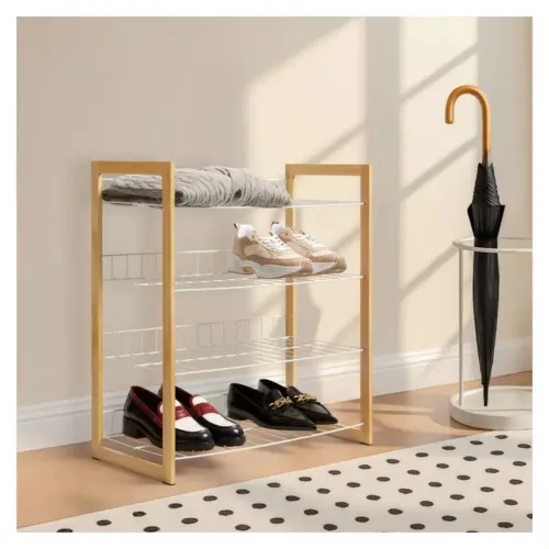 4 Tier Accessory Shelf White