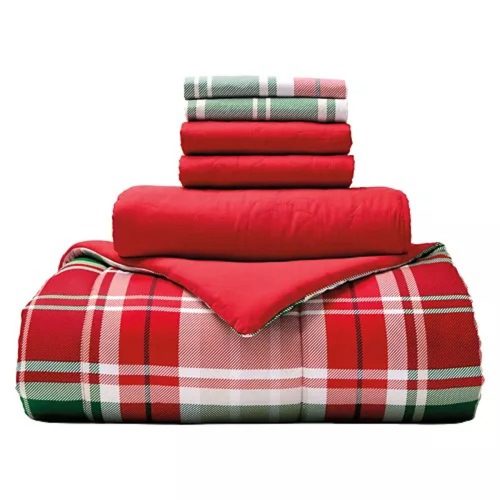 plaid bedding