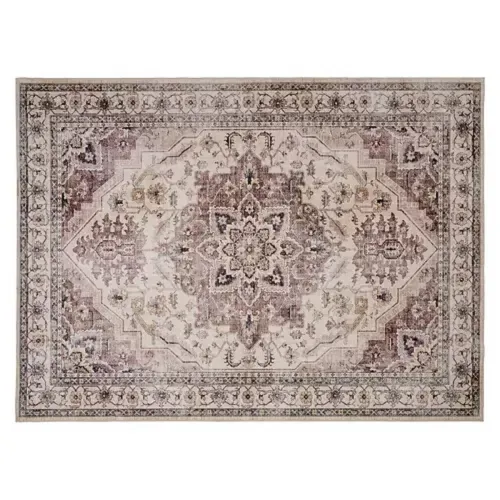 6x9 Crystal Print Area Rug Brown