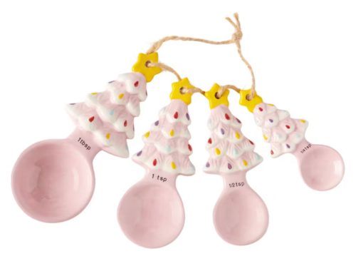 Ceramic Measuring Spoons - Pink Tree