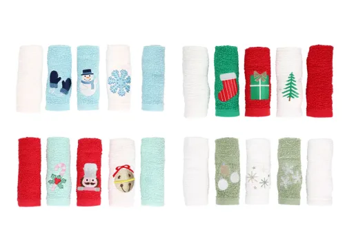 Christmas Themed Washcloths