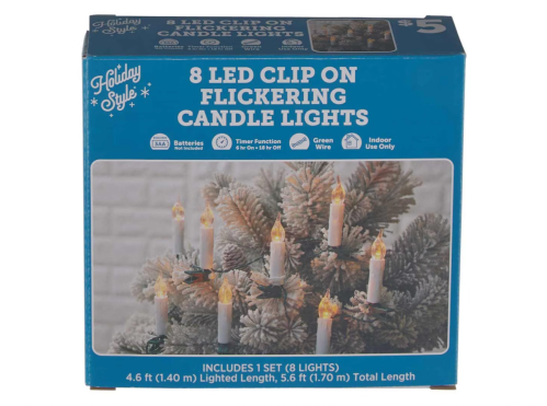 clip-on flickering candle lights