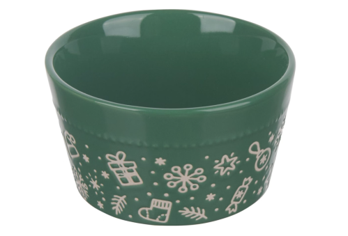 green christmas ramekin