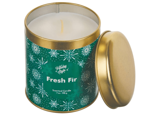 christmas fir candle