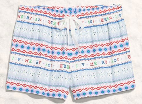 Flannel Boxer Pajama Shorts for Women