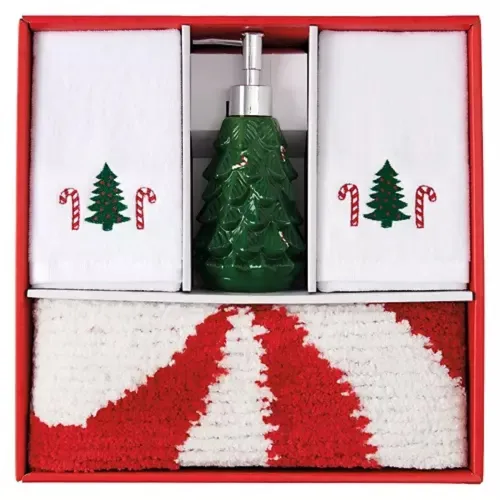 Holiday Bathroom Set Peppermint