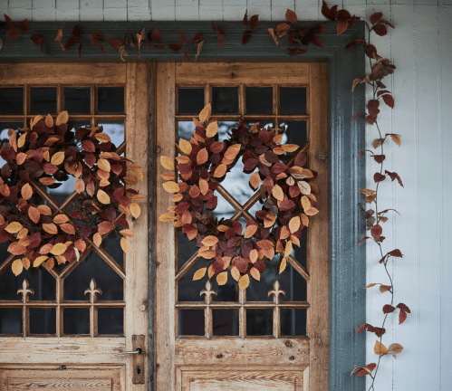 faux fall wreath