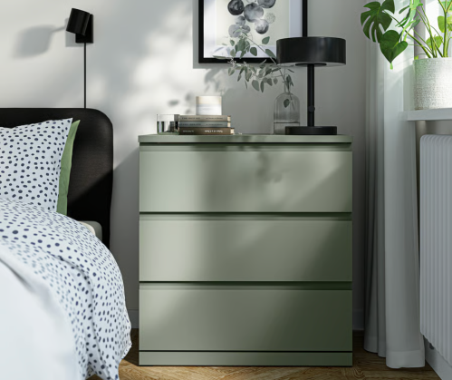 gray-green dresser