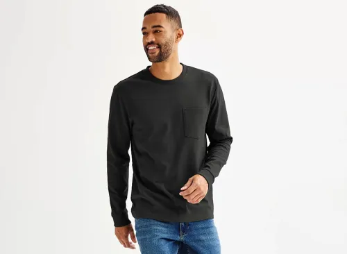 Men's Sonoma Goods For Life® Heavyweight Long Sleeve T-Shirt