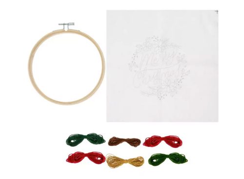 Merry Christmas Embroidery Craft Kit