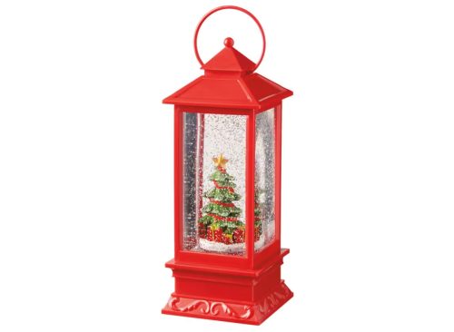 Merry Moments LED Swirling Glitter Lantern - Xmas Tree