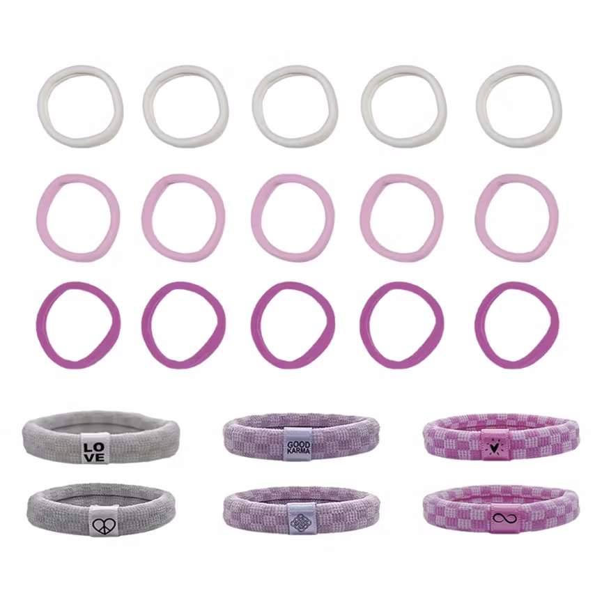 No Crease Ties, Cream/Lavender