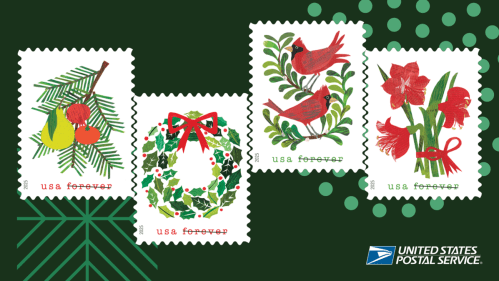 USPS holiday stamps