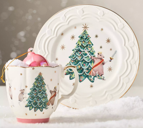 The Nutcracker Christmas plate and mug