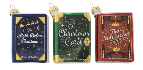 christmas book oranments