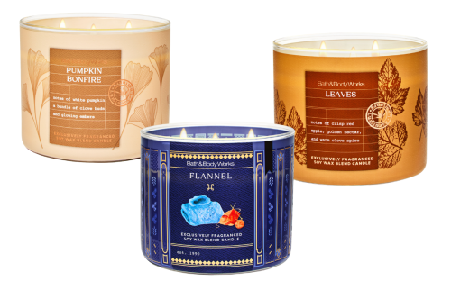 Bath & Body Works 3-wick candles