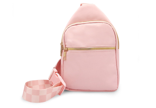 light pink crossbody bag