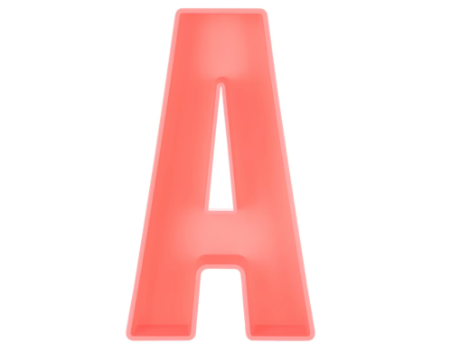 letter A peach trinket tray