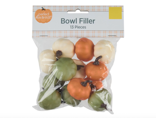 mini pumpkins bowl filler