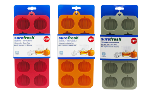 pumpkin-shaped ice cube trays