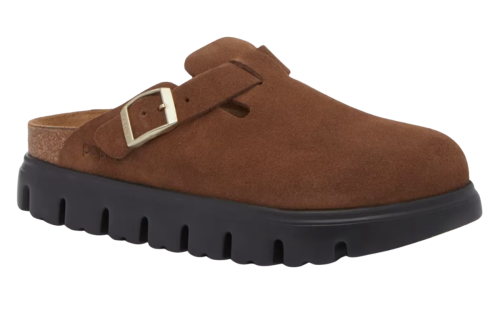 brown lug sole clogs