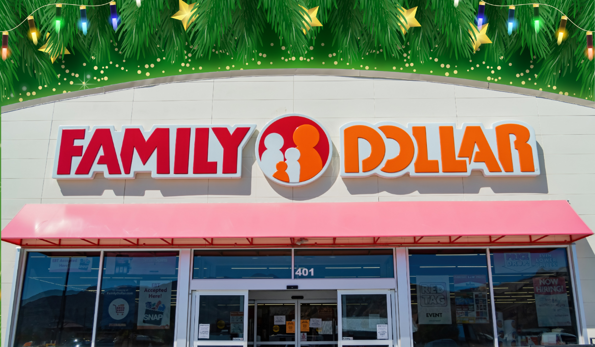 family dollar christmas garland background
