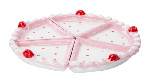 cake-shaped appetizer plates from Five Below