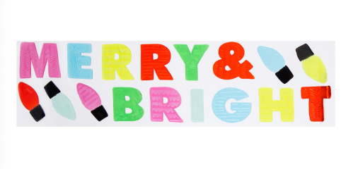 Christmas window clings