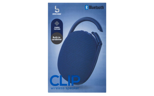 blue clip wireless Bluetooth speaker from Five Below