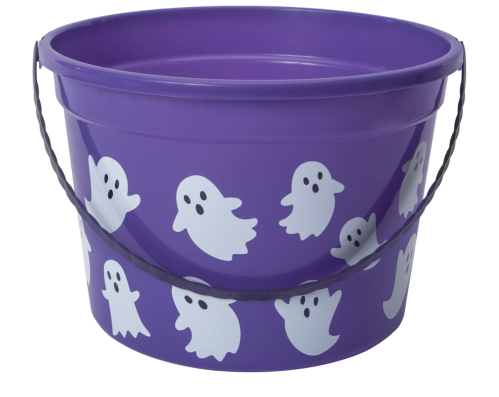 purple halloween bucket