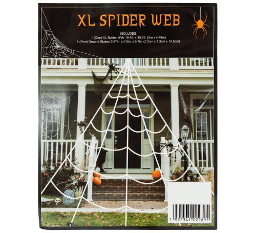 large outdoor spider web