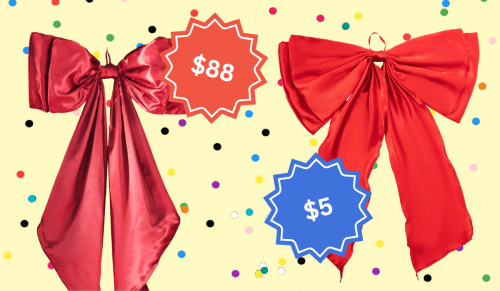 red bow tree toppers