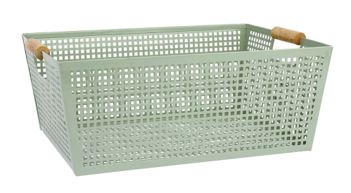 seafoam green storage basket from five below