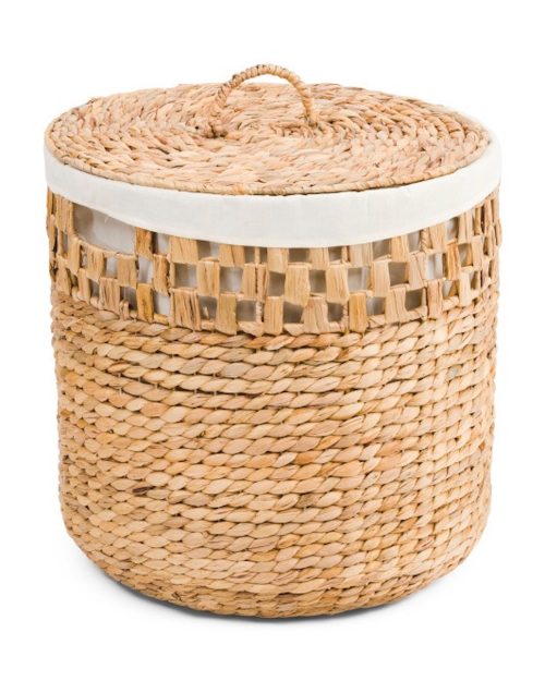 hamper with lid