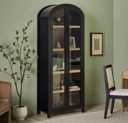 arched cabinet in a house