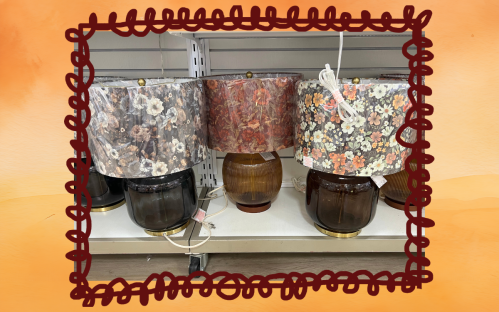 fall table lamps at HomeGoods