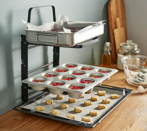 tiered baking rack holder