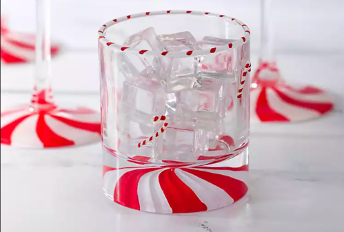 candy cane glass