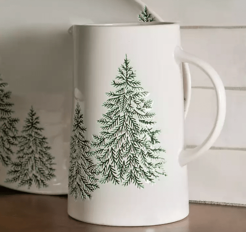 christmas tree pitcher