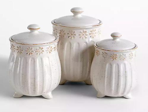 white ceramic cannisters