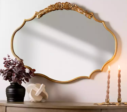 vintage-looking mirror