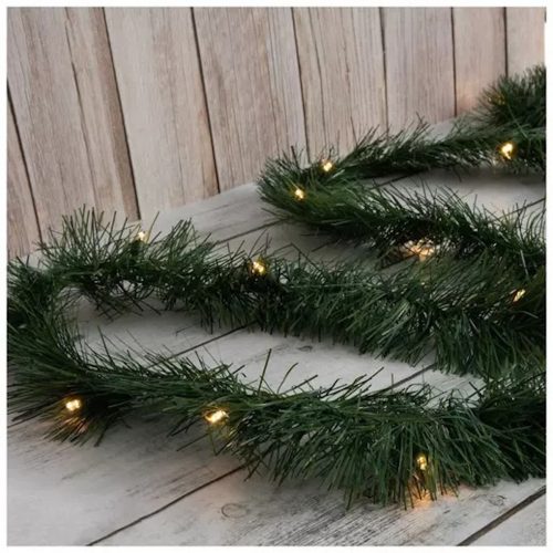 light up pine garland