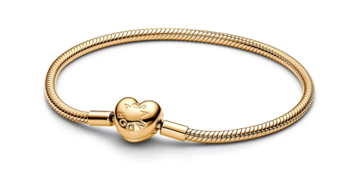 gold heart bracelet