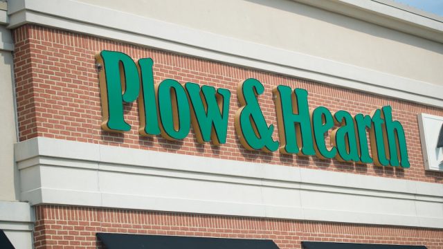 Plow & Hearth storefront closeup