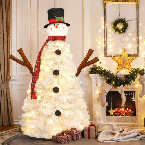 snowman shaped tree