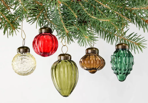glass christmas ornaments