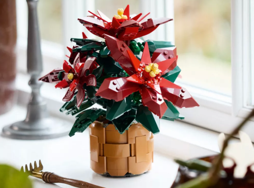 LEGO poinsettia plant