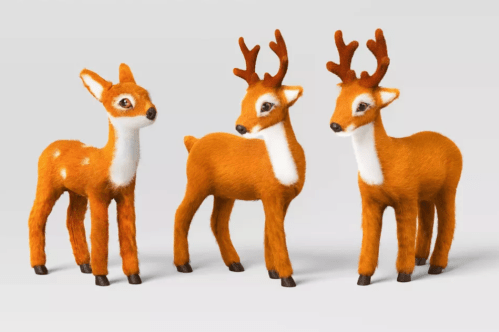 faux fur reindeer