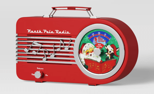 vintage christmas radio
