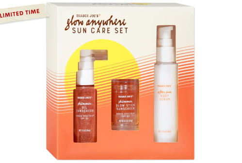 Trader Joe's glow anywhere sun care set